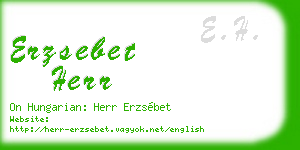 erzsebet herr business card